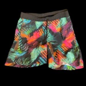 Hot Coals Mens Pull-On Swim Trunks Quick Dry UPF50+ S NWT
